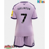 Camiseta Newcastle United Joelinton #7 Tercera Equipación para niños 2026-27 manga corta (+ pantalones cortos)